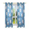 thumbnail image 7 of Yayeee Window Curtains Light Filtering 63"x42" Grommet Panel Pair Home Living Room Decor, Baseballs Pattern, 7 of 7