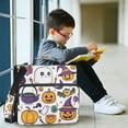 thumbnail image 3 of 3 Ring Zipper Binder with Shoulder Strap Waterproof Trapper Keeper 2 Inch D-Ring 500 Sheets Capacity Cartoon Ghost Pumpkin Bats, 3 of 8