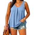 thumbnail image 3 of Bixock Maternity Tops Plus Size Womens Tank Tops Solid Color Sleeveless Loose Breathable Summer Daily Casual Outer Layer, 3 of 6