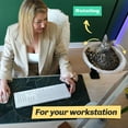 thumbnail image 2 of | Cat Desk Bed - Soft Faux Fur Fabric, Steel Frame - Adjustable, Cat Shelf Bed for Indoor Cats - Perfect Cat Hammock for Your Desk – Supports up to 50lbs - Unique and Modern cat Furniture, 2 of 5