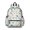 White Dinosaurs Palms Eggs Pattern, variant on White Cartoon Dinosaurs Knights Pattern Cute School Backpack with Padded Back and Adjustable Shoulder Straps 13.4"x11"x4.7"