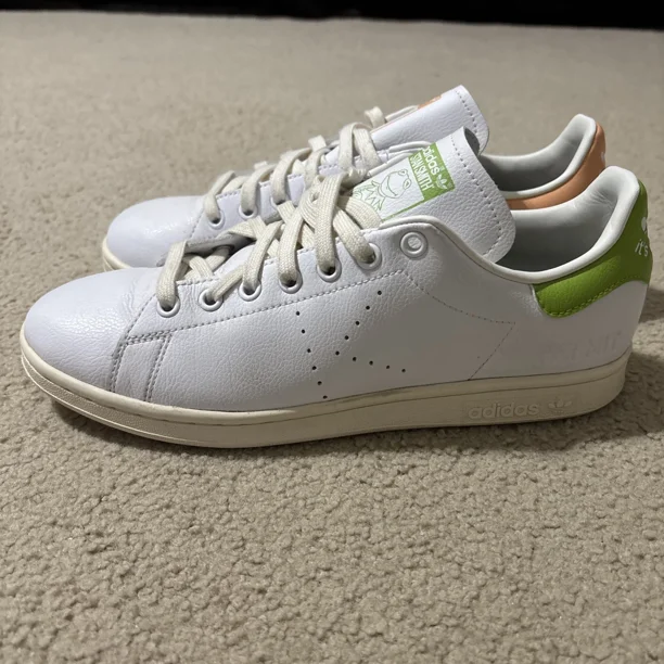 Ad-id-as Men’s Sz 9 Originals x Disney Stan Smith Miss Piggy Kermit Shoes Sneakers