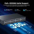 thumbnail image 4 of Conmutador PoE YuLinca 24 puertos 100 Mbps PoE+ 2 Gigabit Uplink, 4 of 8