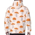 thumbnail image 7 of Balery Mushrooms Pattern Mens Hoodie Kangaroo Pocket Hoodie Pullover Hooded Sweatshirt Ideal for Daily Wear Travel and Home-3X-Large, 7 of 7