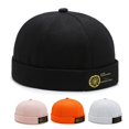 thumbnail image 2 of Moda Four Seasons sombrero de piso para hombres calle hipster hip hop sombrero sin ala sombrero de melón mujer sombrero brillante moda femenina, 2 of 6
