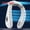 WhiteNeckFan2024, variant on New Neck Air Conditioner Portable Neck Fan Rechargeable Semiconductor Cooling Bladeless Fan Outdoor Personal Fan Wearable Cooler