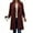 Wine, variant on iOPQO Womens Wool Coat Peacoat Long Coat Women Long Wool Coat Women Single Breasted Trench Coats for Women Long Coats for Women Outerwear for Women Black L