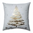 thumbnail image 1 of Pillow Perfect Throw Pillow, 17.5" x 17.5", Glamour Tree Gold (Single), 1 of 10