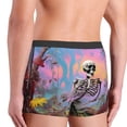 thumbnail image 5 of Daiia Sky Sunflower Skull Men's Underwear Boxer Briefs, Cotton Stretch Moisture-Wicking Underwear-Small, 5 of 9