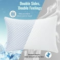 thumbnail image 4 of Thinway 2 Pack Cooling Pillow for Sleeping, Memory Foam Pillows Cool Bed Pillows Hotel Reversible Pillow with Washable Removable Cover for Back, Stomach or Side Sleepers, 4 of 13