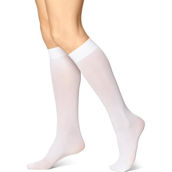 CAILDANL Women's Soft Opaque Knee High Socks (Pack of 3)