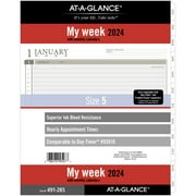 AT-A-GLANCE 2024 Weekly Planner Refill Loose Leaf Folio Size 8 12 x 11 -