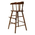 thumbnail image 5 of Whitewood Industries Solid Wood Amish Style Youth Chair for Dinning, Desk, Kitchen High Chair with Foot Step & Arm Rest - (Bourbon Oak), 5 of 8
