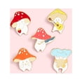 thumbnail image 3 of Broches de Pin esmaltados, insignia de solapa de seta bonita, conjunto de Pin esmaltado de planta de dibujos animados para mochila, ropa, sombreros, alfileres de botón divertidos, conjunto de joyería MFZFUKR WMPH-914, 3 of 7