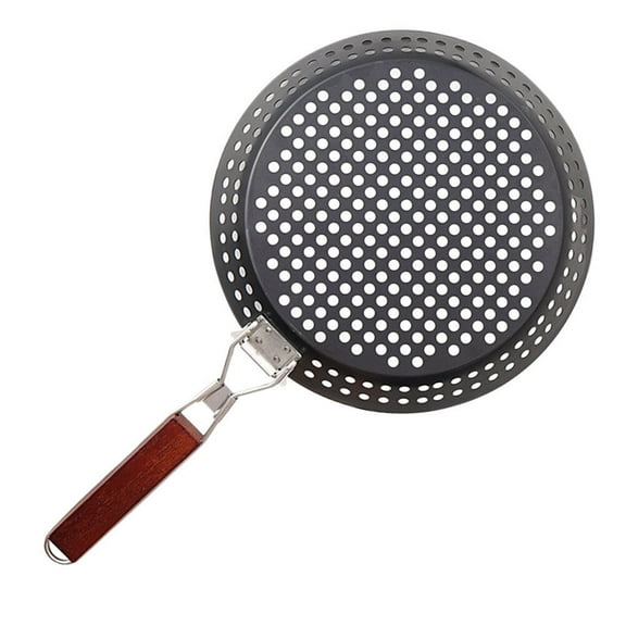 KALLORY Multi-Function Cast Iron Grill Pan for Camping, Grilling, Frying - Outdoor Cookware 1 Piece