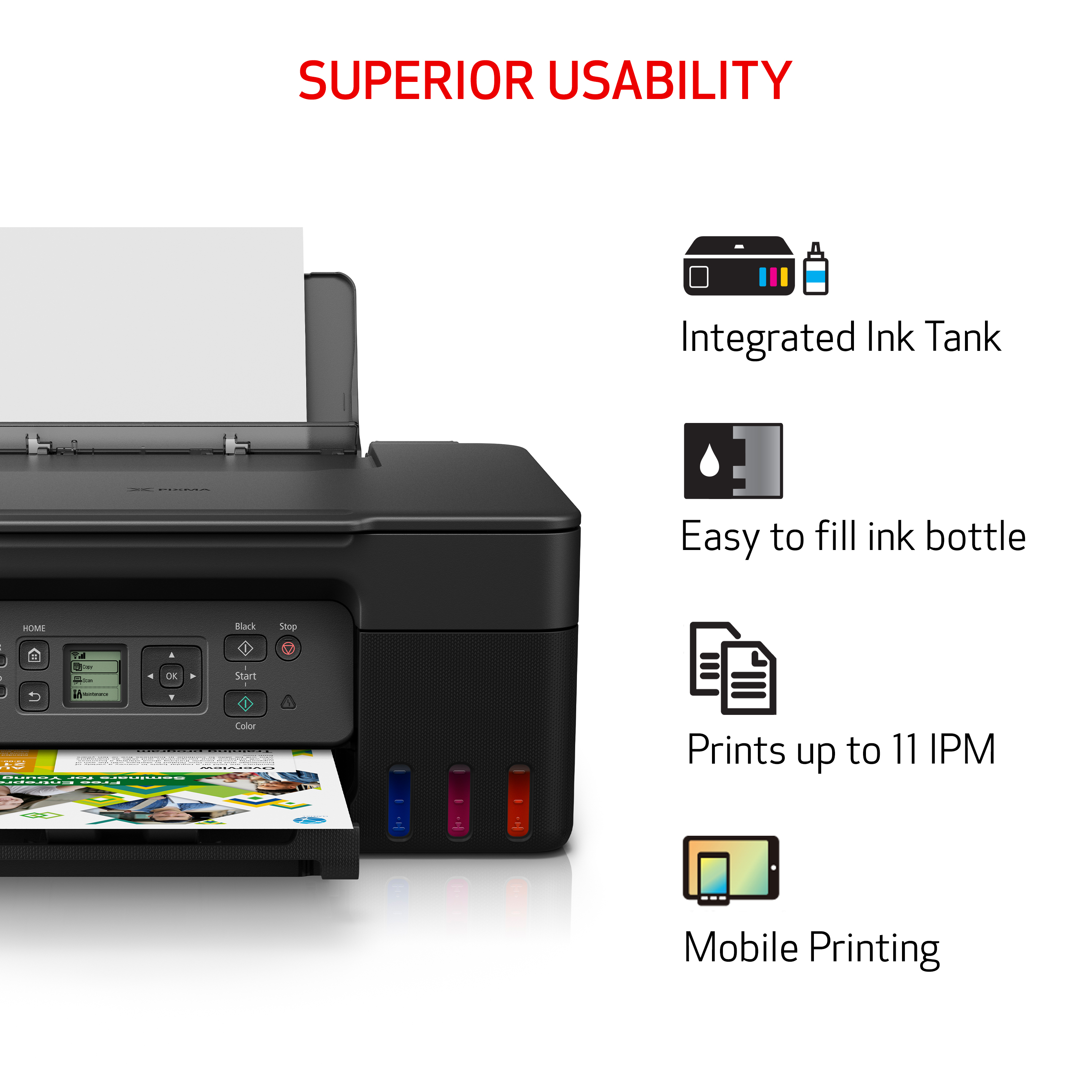 Canon PIXMA G3270 MegaTank All-in-One Printer photo 6