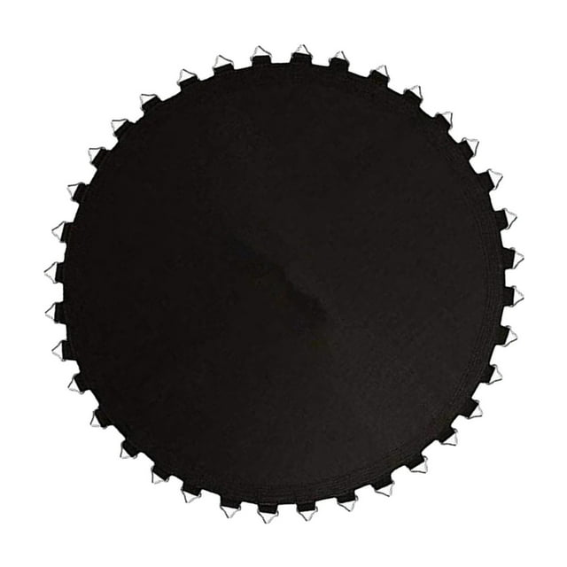 Langgg Tapis de Trampoline Rond Universel Noir Boucles de Saut 36 Remplacement Noir 36 Boucles