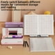 thumbnail image 5 of Methold Un estuche organizador de lápices con soporte, gran capacidad y plegable que puede usarse como estantería multifuncional. Carpetas de archivos violeta, 5 of 6