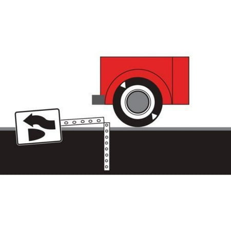 - Square Steel Sign with Breakaway Base,