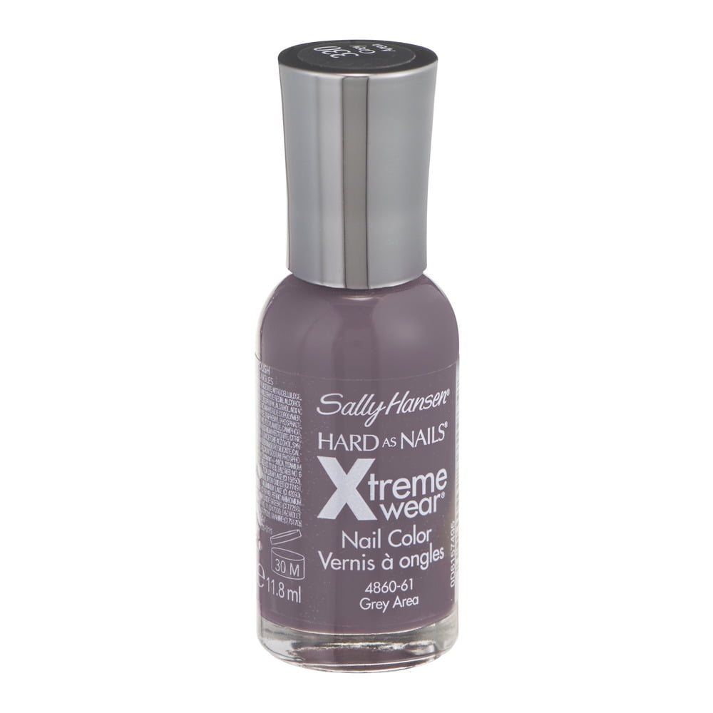 Sally Hansen Hard as Nails Xtreme Wear Nail Color, Gray Area, 0.4 Fl. Oz.