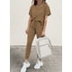 thumbnail image 4 of Conjunto Deportivo PRETTYGARDEN 2025 de Dos Piezas para Mujer, Color Caqui Oscuro, Talla L, 4 of 6