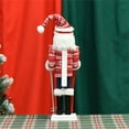 thumbnail image 5 of Milue 15in Wood Christmas Nutcrackers Soldier Ski Figures Toy Ornament for Holiday, 5 of 8