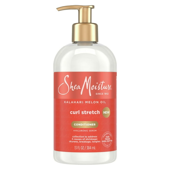 SheaMoisture Curl Stretch Detangling Conditioner Kalahari Melon Oil Infused with Hyaluronic Serum Type 4 Curly Hair, 13 oz