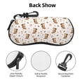 thumbnail image 3 of KLL Fall Squirrel Print Eyeglass Case for Men & Women's Classy Travel Eyewear Holder Case Zipper Eyeglasses Case With Hook, 3 of 6