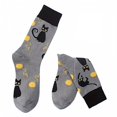 thumbnail image 3 of Mens Plus Size Mid Calf Cotton Socks Animal Life Theme Casual Knit Crew Socks For Larger Feet With Cat Pattern, 3 of 9