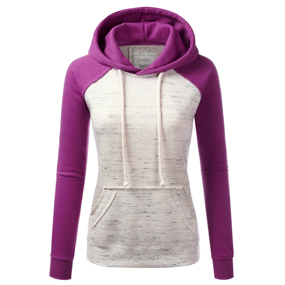 Doublju Doublju Basic Lightweight Pullover Hoodie Sweatshirt For