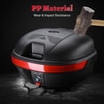 thumbnail image 3 of AHR 30L Motorcycle Tour Tail Box Scooter Trunk Luggage Top Lock Storage Carrier Case, 3 of 9