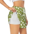 thumbnail image 2 of Haiem Lovely Chickens Women's 2 in 1 Running Shorts - Lightweight Athletic Workout Gym Yoga Breathable Sports Shorts Liner with Phone Pockets-X-Large, 2 of 9