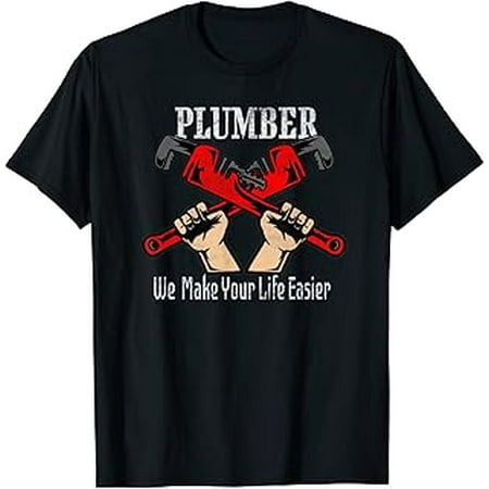 

Plumber tool gift t-shirt Pipefitter Pipe Wrench plumbing T-Shirt