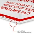 thumbnail image 6 of Private Property No Trespassing Protected by Video Surveillance Sign, 12x12 Aluminum, 6 of 8
