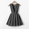 thumbnail image 2 of YOUYEDIAN Back to School Uniform Dresses for Girls Sleeveless V Neck Pleated Dress, 2 of 4