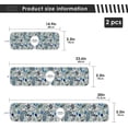 thumbnail image 4 of Coolnut 2 Pack Faucet Mat Splash Guard for Kitchen Sink, Traditional Indian Paisley 14x5 Inch Super Absorbent Microfiber Sink Protector Mat, Kitchen Sink Mat Machine Washable Kitchen Sink Accessories, 4 of 7