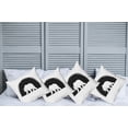 thumbnail image 2 of Ambesonne Animal Throw Pillow Cover 4 Pack, Big Polar Bear Walking, 16", Black and White, 2 of 5