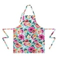 thumbnail image 2 of Pioneer Flower Floral Print Pattern Apron-Garden Aprons for Women with Pockets-Cotton Linen Waterproof Kitchen Cooking Gardening Aprons Adjustable for Kitchen,Cooking,BBQ and Salon 33x27 Inch, 2 of 7