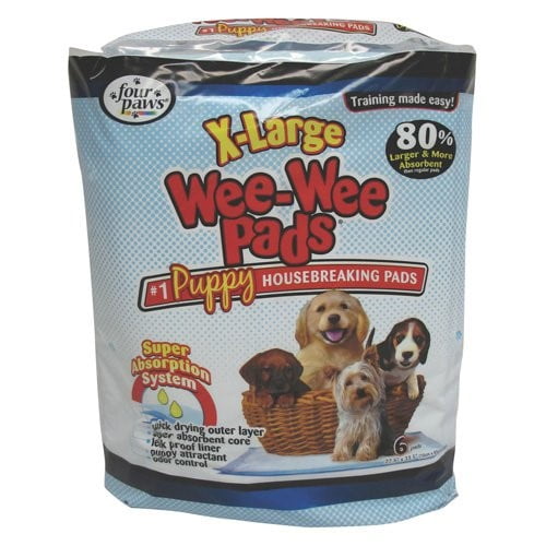 WeeWee Housebreaking Pads for Dogs, ExtraLarge Pad, 6Pack Walmart