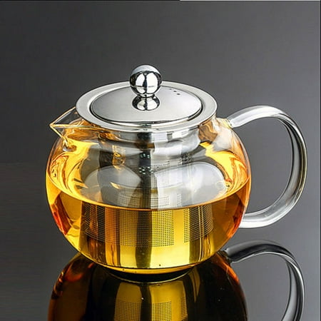 Tea Forte Cup Set Moaere Glass Teapot Set Loose Leaf Tea Pot Good Kettles Clear Cup with Strainer Infuser and Lid ()