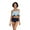Blue, variant on LIORA Women Two Piece High Waisted Bikini Ruffle Swimsuit with Bottom
