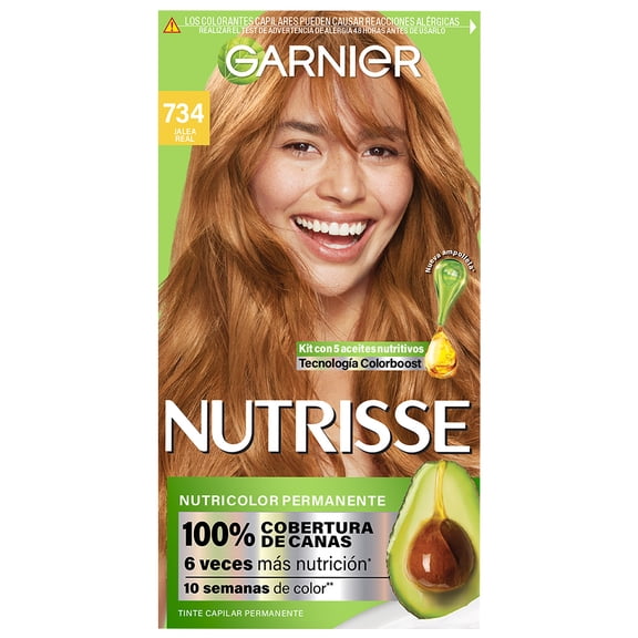 Tinte para cabello Garnier Nutrisse 734 jalea real