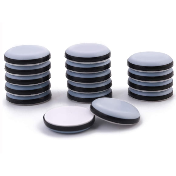 Deslizadores adhesivos para muebles de 1,16 pulgadas, deslizadores para sillas Furnigear, deslizadores de PTFE para muebles y electrodomésticos de cocina, deslizadores fáciles y seguros, los mejores d