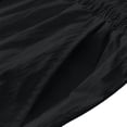 thumbnail image 6 of GSPCLAM Mens Plus Size Shorts Stretchy Summer Quick Dry Roomy Solid Classic Drawstring Elastic Waist with Zipper Pockets Athleisure Soft Shorts for Running Black XXL, 6 of 7