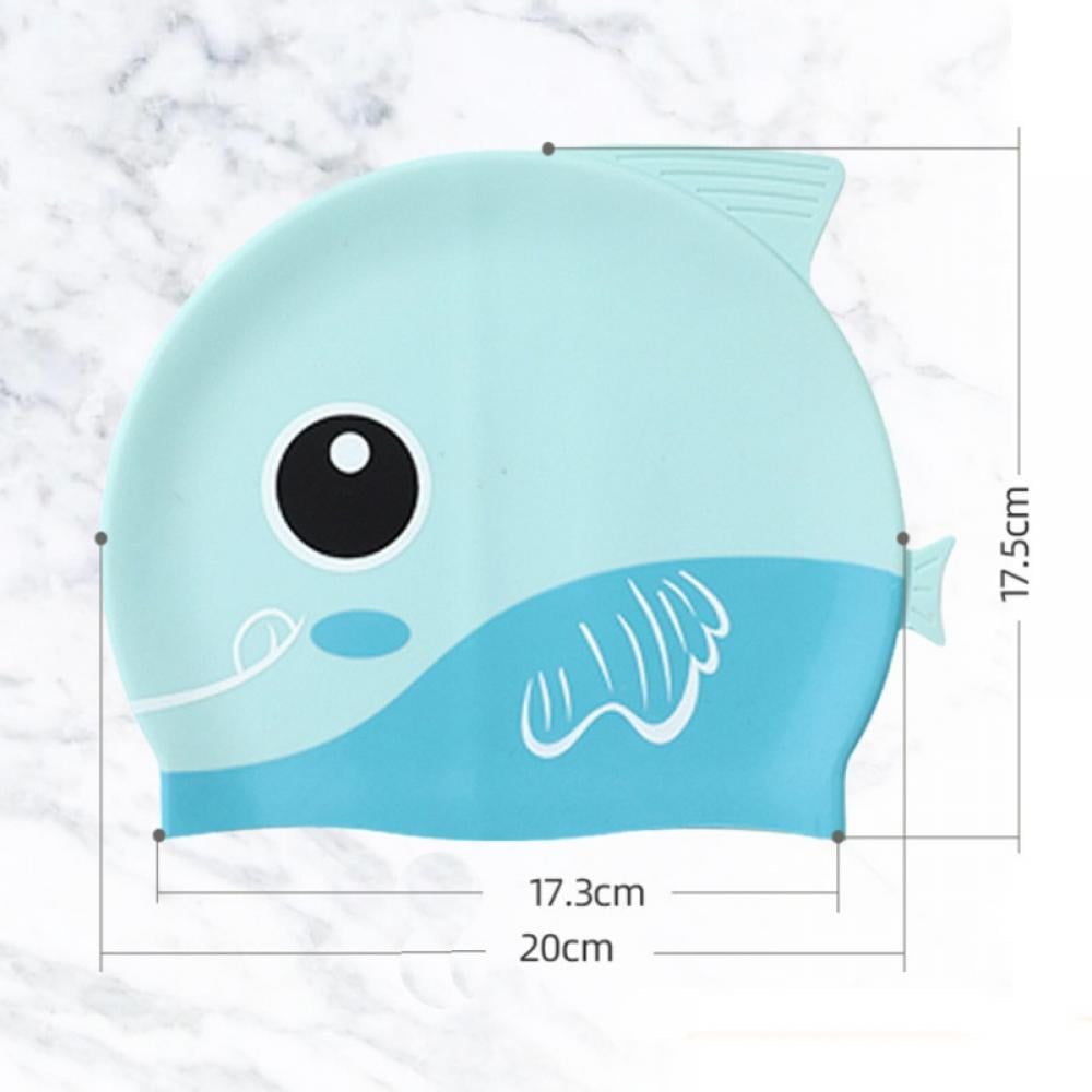 Swim Cap Kids Durable Silicone Swimming Caps for Kids Youths, Ergonomic