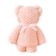 thumbnail image 1 of Toalla de Terciopelo Coral Xiying con Forma de Oso - Suave, Absorbente y de Secado Rápido - Regalo para Baby Shower - Manta Unisex de 75 X 35 Cm con Diseño de Piña a Cuadros para Niños y Niñas, 1 of 5