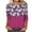 1Purple, variant on PuLe Blouses For Women Color Block Patchwork Shirts for Women 3/4 Sleeve Loose Crew Neck T Shirts Fall Summer Casual Soft Blouses