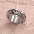 thumbnail image 2 of Always My Daughter, Now Friend Stainless Steel Spinner Ring - Sentimental Mother Daughter Jewelry Gift size 6, 2 of 6