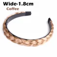 thumbnail image 1 of Diadema sintética de estilo bohemio, trenzas de cola de pez, pelo con cinturón ajustable, diadema trenzada para mujer, postizos de peinado, 1 of 5