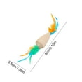 thumbnail image 3 of 2Pcs Interactive Cat Toys for Indoor Cats, Cat Ball Toy with Colorful Feathers, Cat Teeth Grinding Teeth Cleaning Toys, 3 of 5